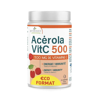 Les 3 Chênes Acérola Vitamine C 500mg 60 comprimés