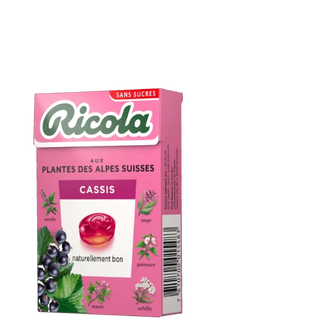 RICOLA CASSIS Bonbons Sans Sucres - Pocket 50g