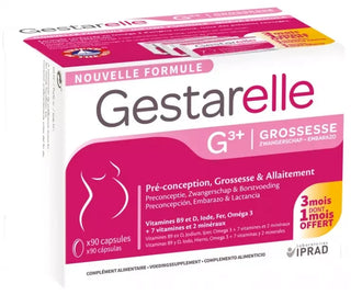 Laboratoires Iprad Gestarelle G3+ Grossesse 90 Capsules Gestarelle G3+ Pré-Conception Grossesse et Allaitement 90 Capsules