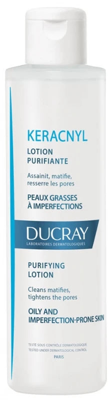 Ducray Keracnyl Lotion Purifiante Anti-Imperfections Peaux Grasses à Tendance Acnéique 200 ml
