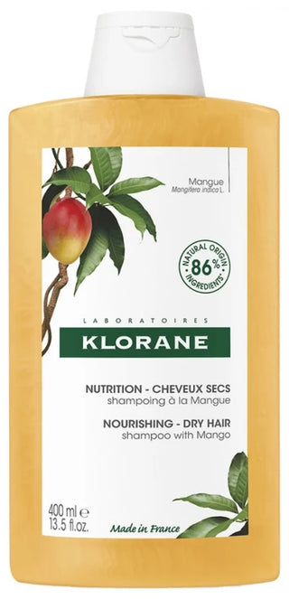 Klorane Shampoing Nutrition à la Mangue - Cheveux Secs 400 ml