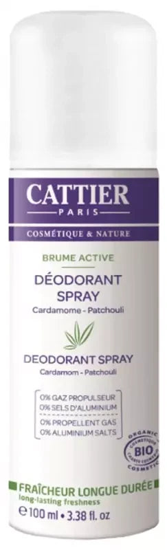 Cattier Brume Active - Cardamome - Patchouli - 100 ml
