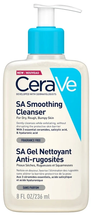 Cerave sa Anti-Rugosités Gel Nettoyant Pour Les Peaux Sèches et Rugueuses 236 ml
