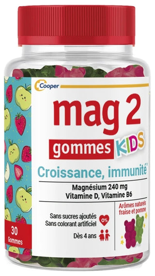 Mag 2 Kids Croissance et Immunité Magnésium 30 Gommes