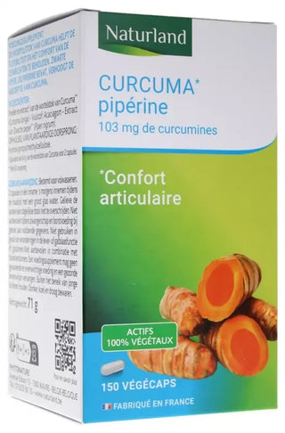 Naturland Curcuma Pipérine 150 Végécaps