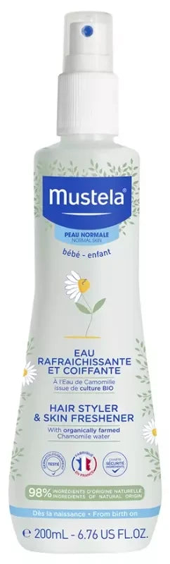 Mustela Eau Rafraîchissante et Coiffante à L'eau de Camomille Bio 200 ml