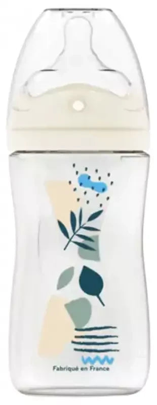 Dodie Biberon Tétine Multi-Perforée Anti-Colique 0-6M 270 ml - Couleur : Bleu