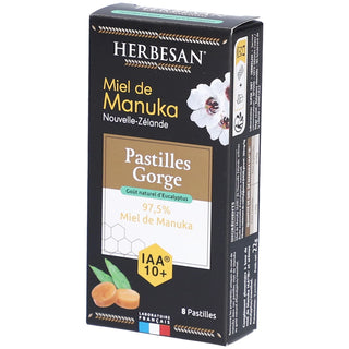 Herbesan Pastilles Gorge Miel de Manuka IAA 10+