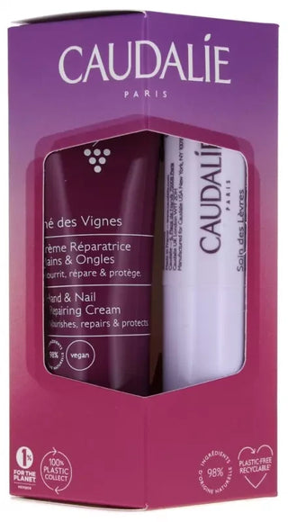 Caudalie Thé Des Vignes Crème Mains & Ongles 30 ml + Soin Des Lèvres 4,5 g