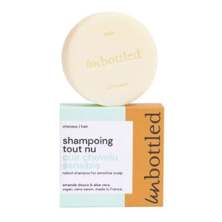 UNBOTTLED SHAMPOING TOUT NU CUIR CHEVELU SENSIBLE VEGAN SANS SAVON 75G