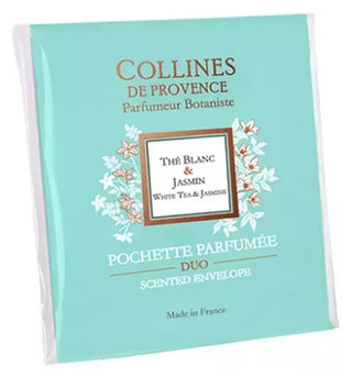 Collines de Provence Pochette Parfumée DUO 1 Unité - Parfum : Thé Blanc & Jasmin