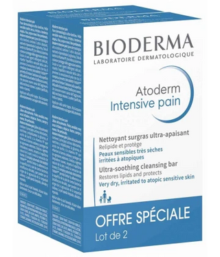 Bioderma Atoderm Pain Nettoyant Surgras Sans Parfum 2 x 150 g