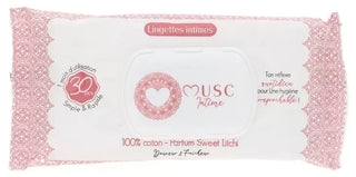 Musc Intime 30 Lingettes Intimes Sweet Litchi