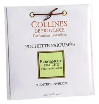Collines de Provence Pochette Parfumée Les Naturelles 6 Grammes - Senteur : Bergamote Fraîche