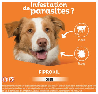 Clément Thékan anTi-Puces Anti-Tiques Chien 20-40Kg 4 Pipettes