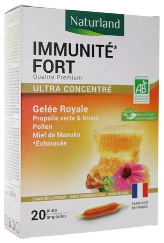 Naturland Immunité Fort Bio 20 Ampoules de 10 ml