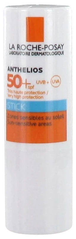 La Roche-Posay Anthelios Crème Solaire en Stick Zones Sensibles Visage Spf50+ Sans Parfum 9 g