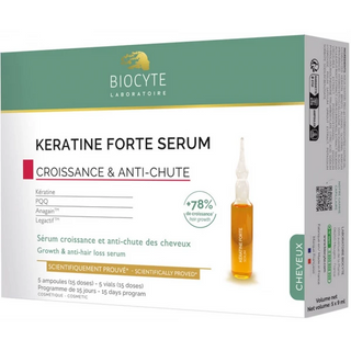 Biocyte Kératine Forte Serum Ampoules 5 x 9 ml