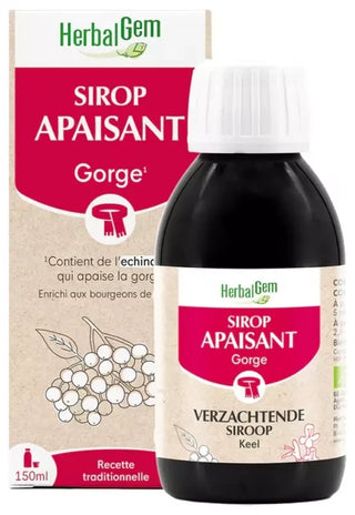 Herbalgem Sirop Refroidissement Apaise la Gorge Irritée et Calme Les Voies Respiratoires Recette Traditionnelle Enrichie Aux Bourgeons 150 ml