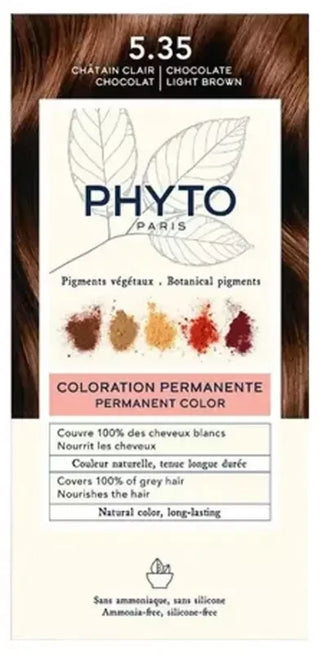 Phyto Couleur Coloration Permanente - Pigments Végétaux - Coloration : 5.35 Châtain Clair Chocolat