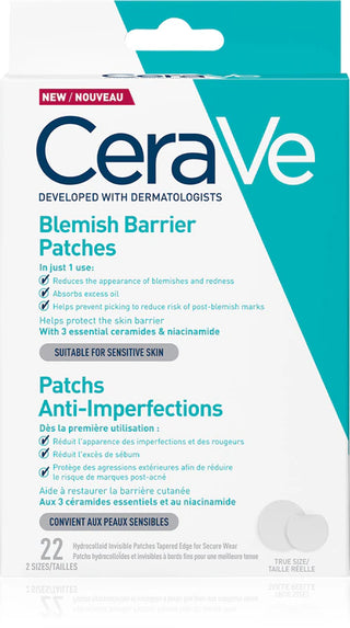 CeraVe Blemish Control Barrier Patches – Patchs Anti-Imperfections (22 pièces)