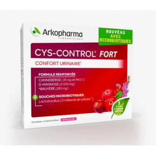 Arkopharma Cys-Control FORT Confort Urinaire - 10 Sachets + 5 Sticks