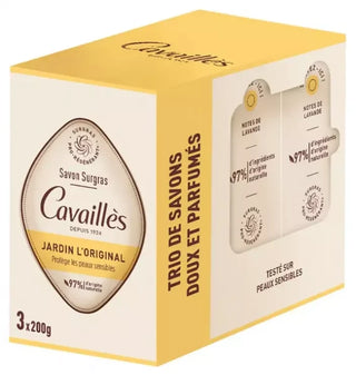 Cavaillès Savon Surgras Jardin l'Original Peaux Sèches 3 x 200 gr