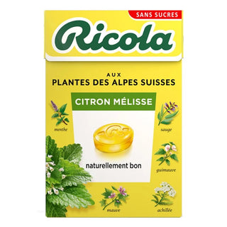 Bonbons au Citron et à la Mélisse Sans Gluten Sans Sucre 50g Ricola