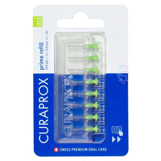 CuraproxCPS 011 - Prime Refill Recharge Brossettes Interdentaires Vertes, x8