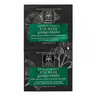 APIVITA MASQUE CONTOUR DES YEUX GINKGO BILOBA Cernes / Fatigue - 2 Masques