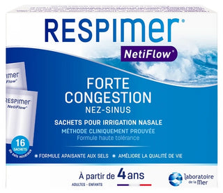 Respimer Netiflow - Recharges 16 Sachets Pour Irrigation Nasale