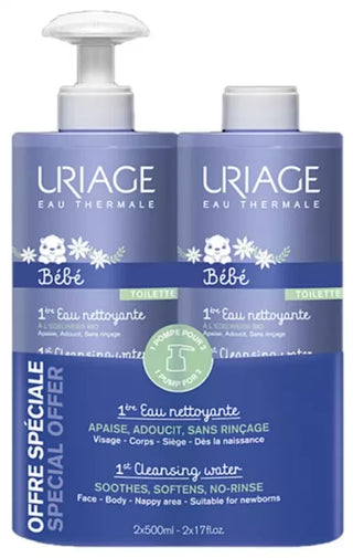 Uriage 1Ère Eau Nettoyante 2 x 500 ml