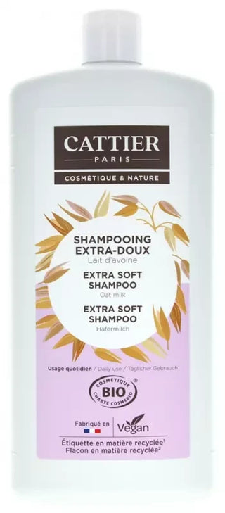 Cattier Shampooing Extra-Doux - Usage Quotidien - 1 l