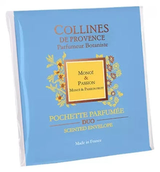 Collines de Provence Pochette Parfumée DUO 1 Unité - Parfum : Monoï & Passion