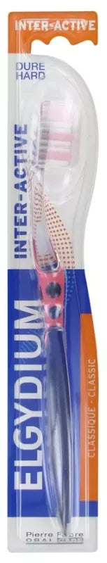 Pierre Fabre Oral Care Elgydium Brosse à Dents Interactive Dure - Couleur : Rose