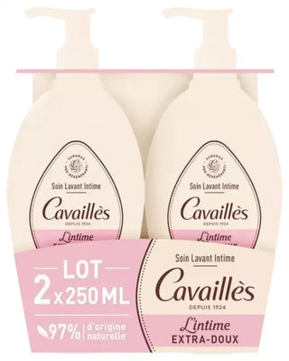 Cavaillès Soin Lavant Toilette Intime Extra-Doux 2 x 250 ml