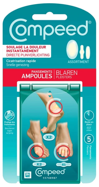 Compeed Ampoules Assortiment Pack 3 en 1 5 Pansements