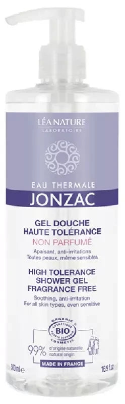 Eau Thermale Jonzac REactive Gel Douche Haute Tolérance Non Parfumé