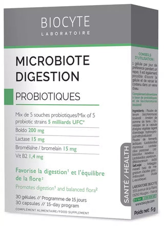 Biocyte Microbiote Digestion gélules - 30 gélules