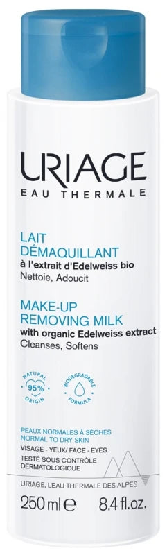 Uriage Lait Démaquillant Peaux Normales à Sèches 250 ml