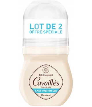 Cavaillès Déodorant Sans Parfum 48 h Roll-On x2
