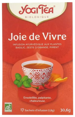 Yogi Tea Joie de Vivre Bio 17 Sachets de 1,8 g