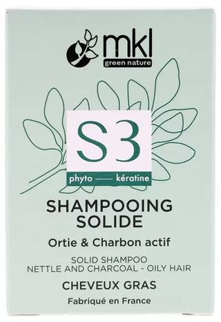 Mkl Green Nature Shamp Solide Cheveux Gras 65Grs – Orties et Charbon