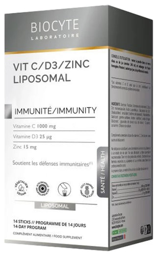 Biocyte Vitamine C-D3-Zinc Sticks - 14 sticks