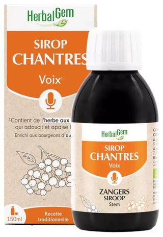 Herbalgem Sirop Des Chantres Pour Donner de l'Éclat à Votre Voix Recette Traditionnelle 150 ml