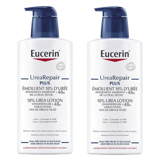 Eucerin UreaRepair Plus Emollient 10% D'uree Peaux Seches 2x400ml