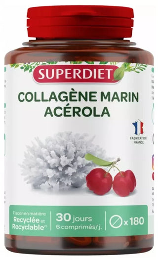 Superdiet Collagène Marin + Vitamine c - 180 Comprimés