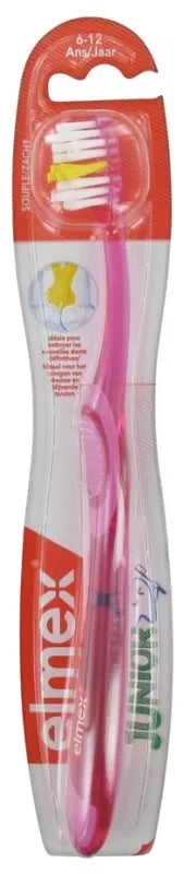 Elmex Anti-Caries Junior Brosse à Dents 6-12 Ans - Couleur : Rose