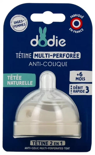 Dodie Tétine Multi-Perforée Anti-Colique D3 6M+