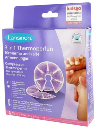 Lansinoh Compresses Thermoperles 3 en 1 Apaisantes Chaud/Froid